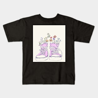 Flowering Chucks Kids T-Shirt